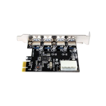 

4 Port PCI-E to USB 3.0 HUB PCI-Express Expansion Card Adapter 5 Gbps Speed Computer Accessories