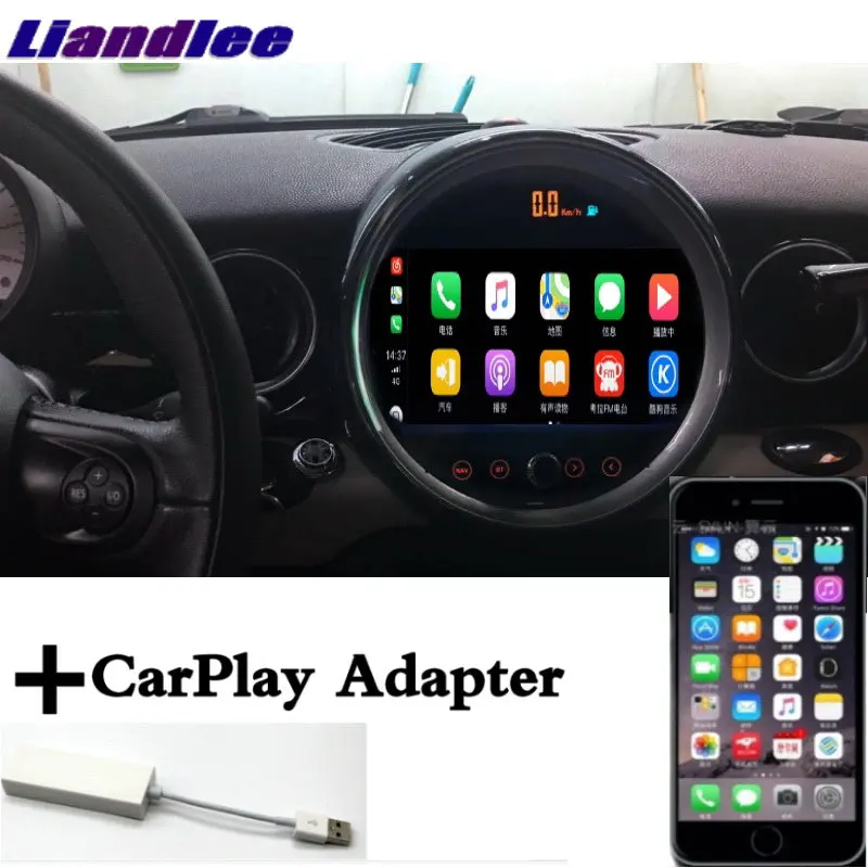 Автомобильный мультимедийный плеер NAVI для Mini ONE Hatch R55 R56 R57 R58 R59 CarPlay 9 дюймов Android плеер WiFi автомобильный Радио gps навигация - Цвет: CarPlay