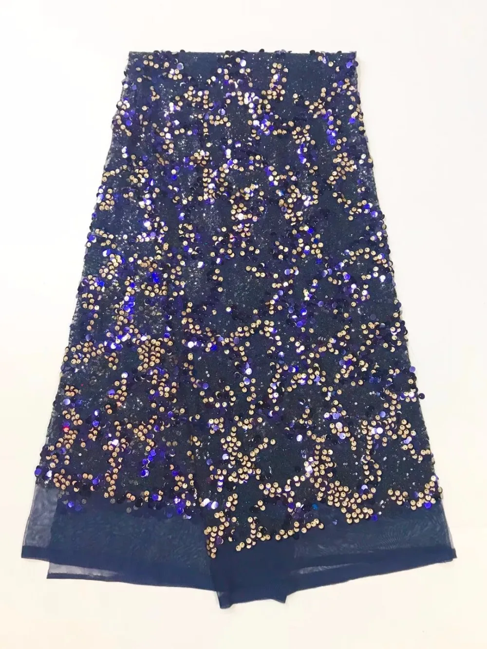 

New Arrival tulles lace Fabrics High Quality African sequins Lace fabric top sale for lady dress