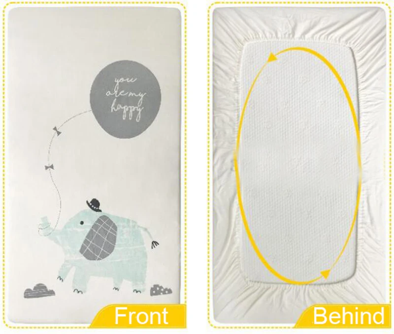 Baby bedding fitted sheet cute cartoon Mattress Cover Pure Cotton Crib Bed Sheet