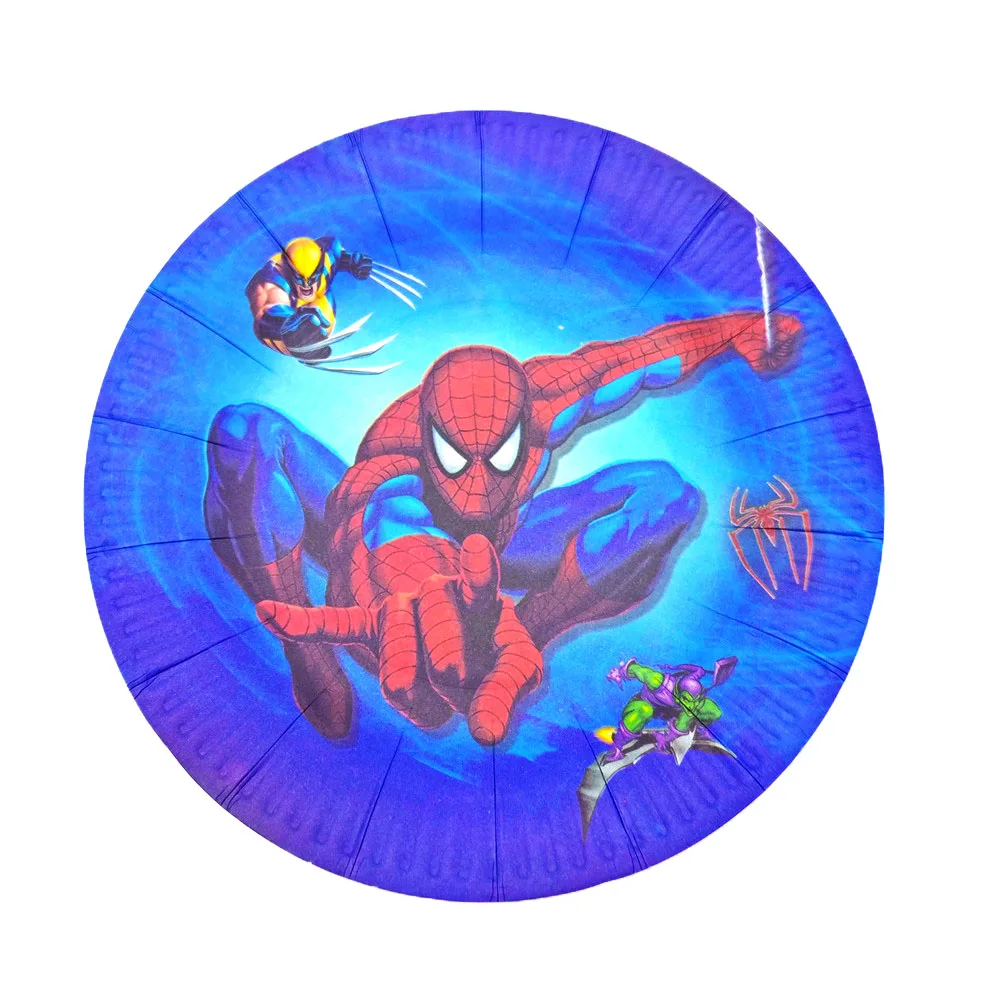 Человек-паук с днем рождения украшения Дети одноразовые посуда тарелка скатерть чашки, ребенок, душ партия поставок пользу