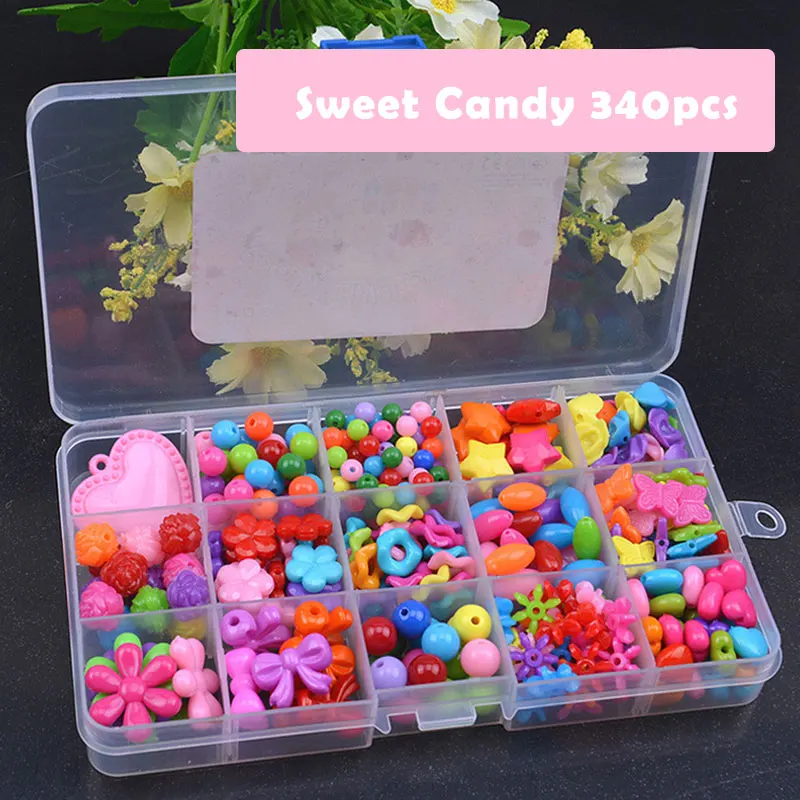 Educational Beads Lacing Toys For Children DIY Necklace Toys For Girls 7 Years Jewelry Making Handmade Toys For Girls MK2764H