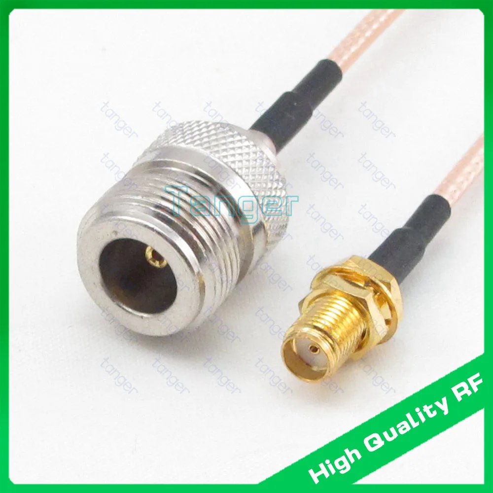 

Hot sale Tanger RG-316 pigtail with N female to SMA female straight connector RG316 RF Coaxial Jumper LOW Loss cable 20inch 50cm