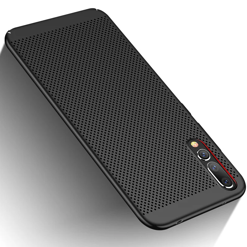 

Mesh Cooling PC Case For Huawei Honor 9X Honor 20 Matte Capa P smart Y7 Y6Pro 2019 P30 Pro P20 Lite 2019 Cover Heat Dissipation