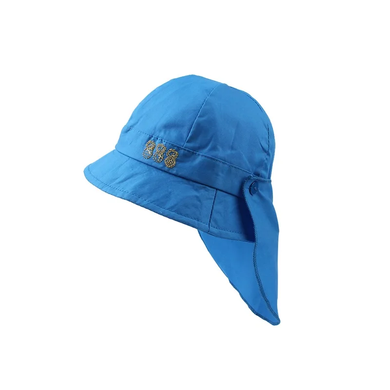 Cotton Panama Neck Protect Baby Hat For Girls Fashion Kids Summer Cap Boy Girl Sun Cap Beach Baby Bucket Hat Baby Boy Clothing (11)