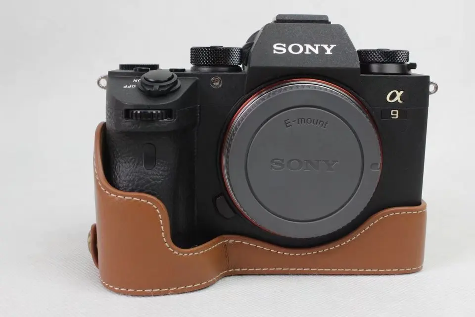 Чехол для камеры из натуральной кожи полукорпус Sony A7III A7R3 A7RIII A7R Mark 3 A7RM3 A9 с