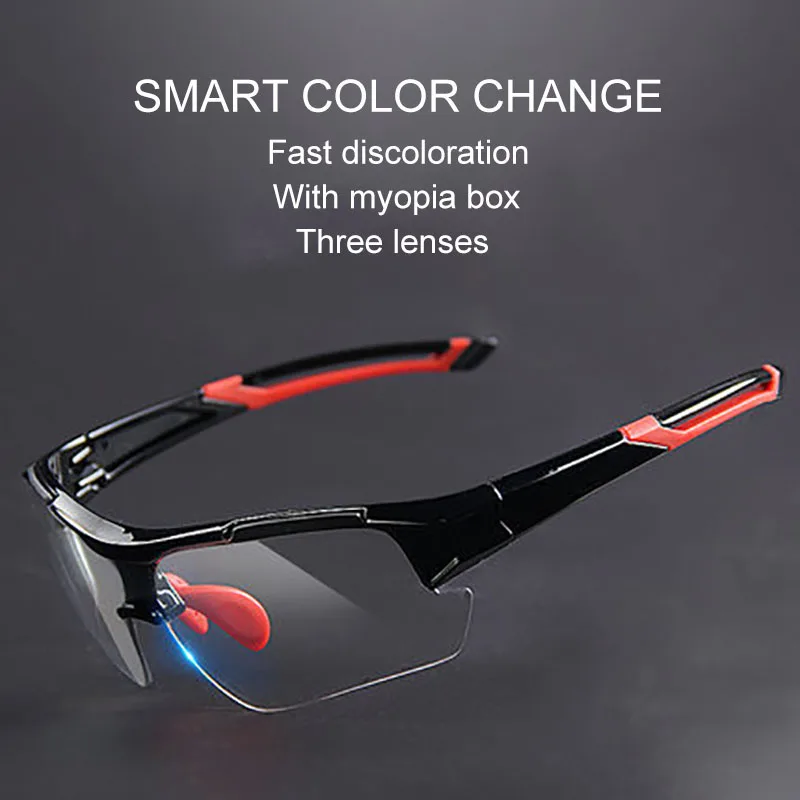 

Mountainpeak 2018 Cycling Glasses Discoloration Men and Women Running Cycling Myopic Exercise Polarized Sunglasses