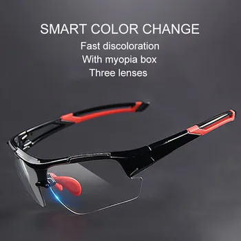 

Mountainpeak 2018 Cycling Glasses Discoloration Men and Women Running Cycling Myopic Exercise Polarized Sunglasses