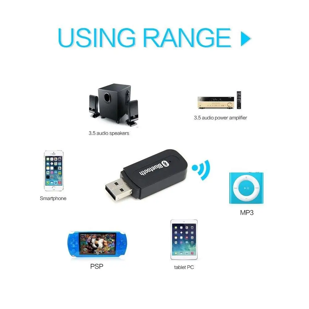 EastVita USB Bluetooth 3,5 мм стерео аудио музыкальный приемник адаптер для iPhone 8 7 6 6s Plus умные портативные мини-колонки r30