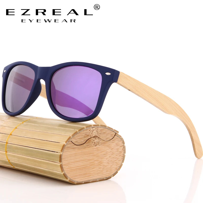 

EZREAL Polarized WOODEN Sunglasses Men bamboo Sun glasses Women Brand Designer Original Wood Glasses Oculos de sol masculino