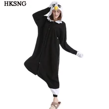 HKSNG/Новое поступление, Пижама для взрослых с изображением орла и животных, флисовый комбинезон с рисунком совы, кигу, домашняя одежда с рисунком, комплект одежды для сна, Kigu