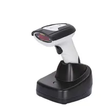 Wireless Laser Barcode Scanner Label Reader with Charger Base Handheld Barcode Scanning for Supermarket Shop