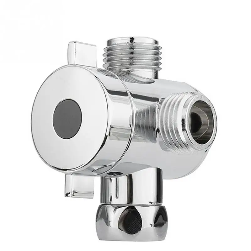 

New ABS G1/2'' Bathroom accessory Three Way Water Valve For Toilet Bidet Shower Head Diverter Valve Kitchen Water Taps Faucets