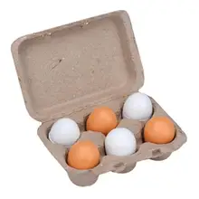 6 шт./компл. деревянные яйца желток ролевые игры Кухня Еда Пособия по кулинарии детские игрушки подарки на Рождество