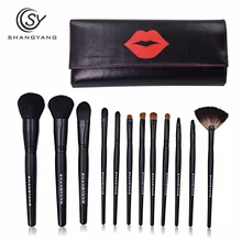 

SY 12 Pcs Professional Portable Makeup Brush Set For Loose Powder and Compact Powder Cosmetic Beauty Brush Tools A37