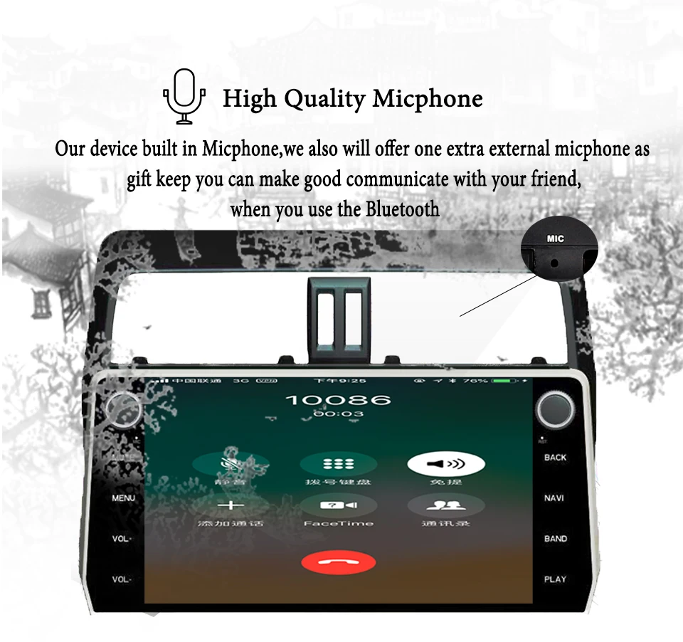 Excellent Android 9.1 Car Multimedia Radio Player For Toyota Prado 2018 2019 Stereo GPS Navigation Automagnitol 2Din Video Audio NO DVD 5