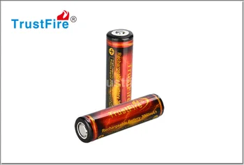 

2pcs/lot Trustfire 18650 Battery 3.7V 3000mAh Flashlight Torch Lithium Rechargeable Battery