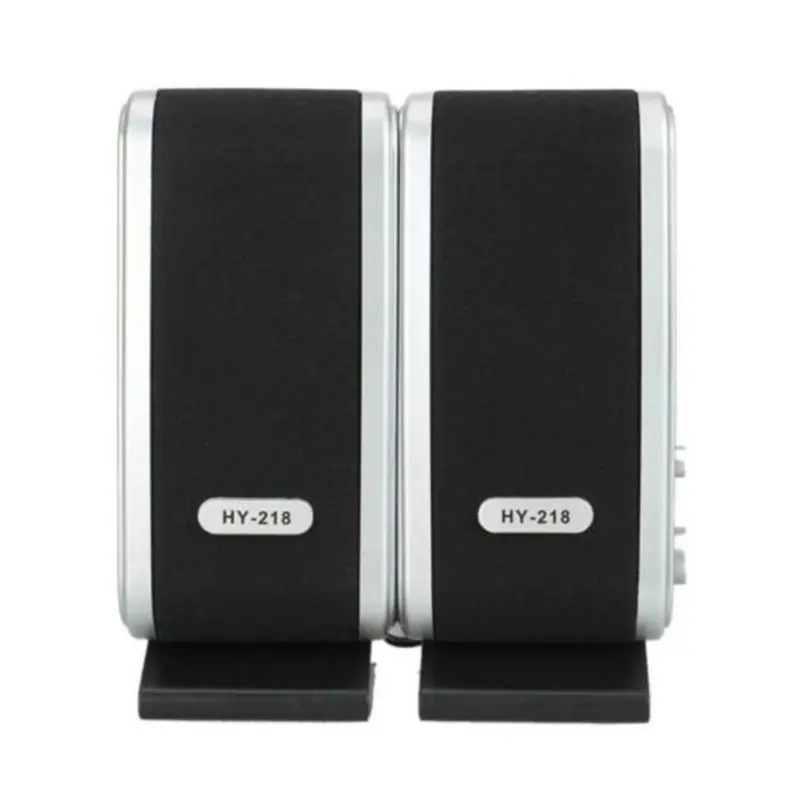 

1Pair USB 2.0 HY-218 Mini Portable Laptop Computer Speakers for Desktop PC Notebook Headphone Microphone Accessories