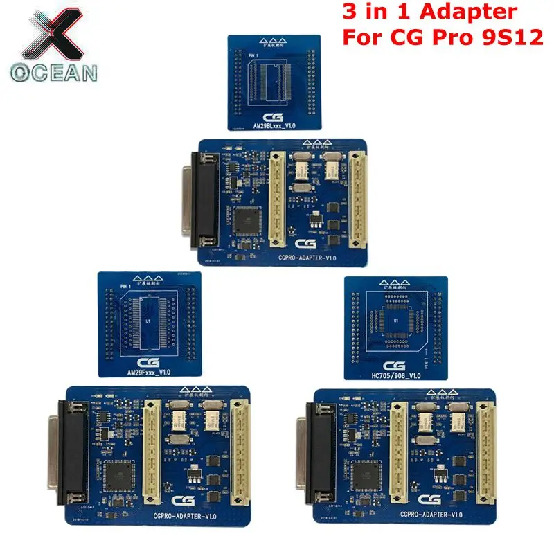 

10pcs 2019 Original 3 in 1 Adapter HC705 908 AM29FXXX AM29Blxxx for CG PRO 9S12 Programmer Used to do 8pin chip ect