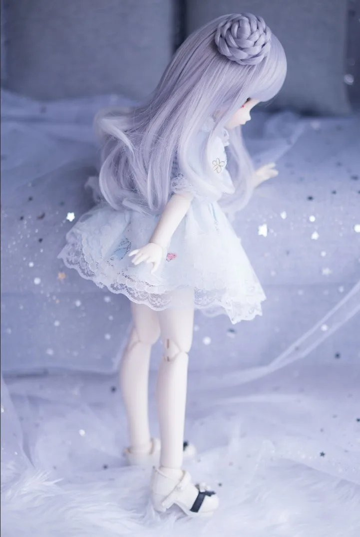 Bjd кукла парик для 1/3 1/4 1/6 1/8 bjd кукла парик для bjd кукла lcute косу волосы парик для sd bjd парик для кукол