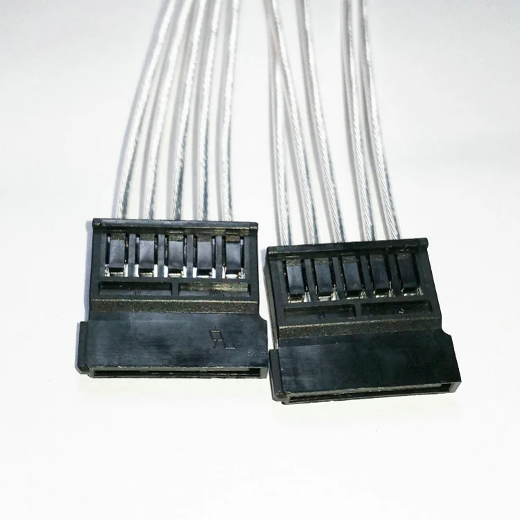 10 шт./лот 30 см 18AWG посеребренный медный провод 15Pin SATA штекер на 2 гнездо шнур