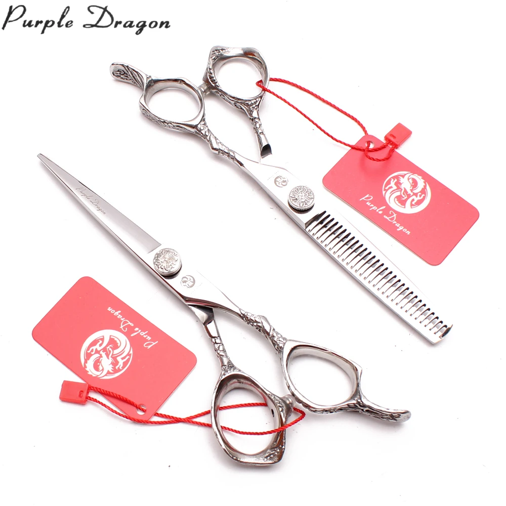 

Hair Scissors Z9001 6" 440C Hair Cutting Shears Thinning Shears Professional Hairdressing Scissors Dragon Handle Barber Scissor