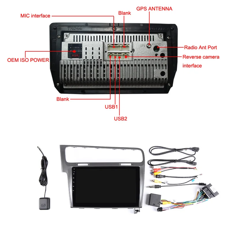Best 10.1" 2.5D IPS Android 8.1 Car DVD Video Player GPS For Volkswagen VW Golf 7 2013 2014 2015 audio radio stereo navigaton wifi 5