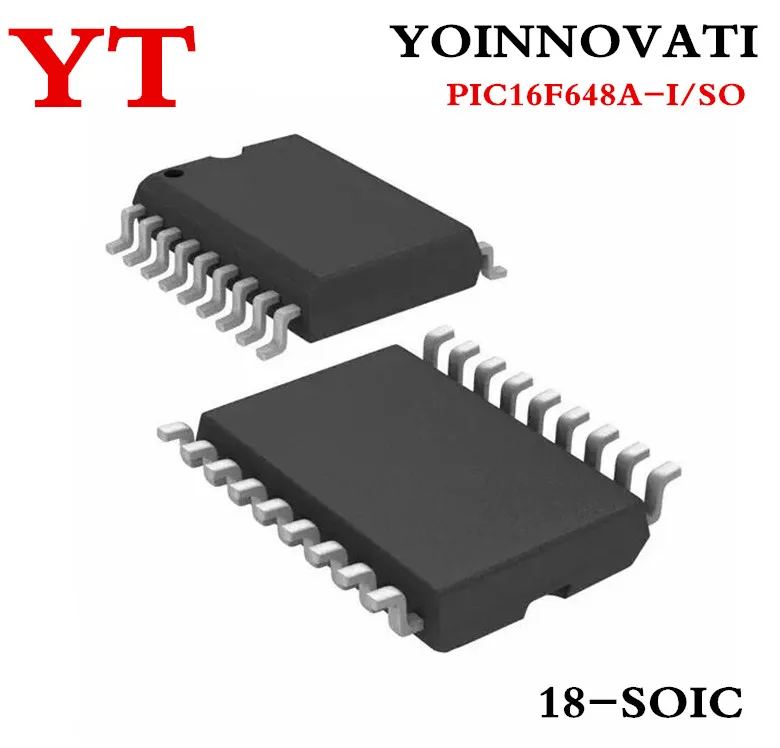 

10pcs/lot PIC16F648A-I/SO PIC16F648A MCU 8BIT 7KB SOP-18 IC.