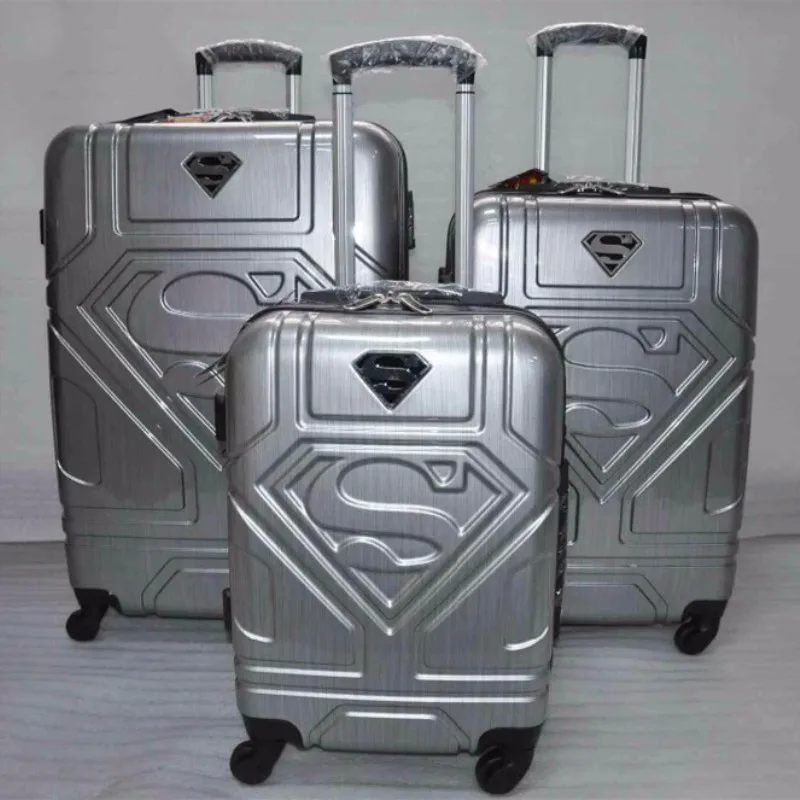 

PC luggage bag trolley 4 wheels travel rolling boarding suitcase for unisex,20"24"28 Inches Universal wheel case bag ,