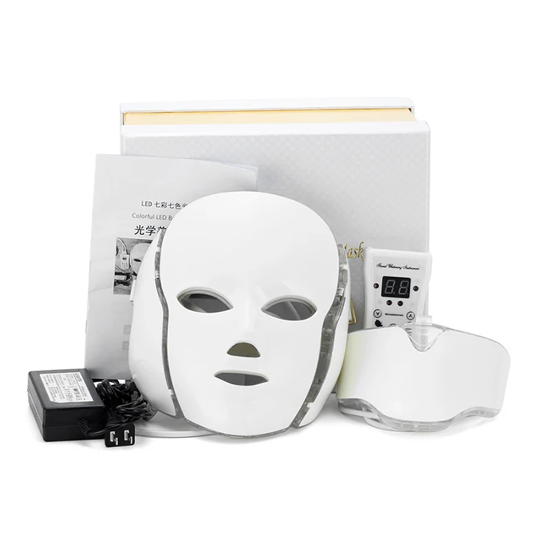 

7 Color LED Facial Mask With Micro-current Function skin whitening device beauty apparatus