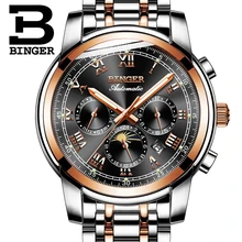 Switzerland Automatic Mechanical Watch Men Binger Luxury Brand Mens Watches Sapphire Wristwatches Waterproof relogio masculino 3