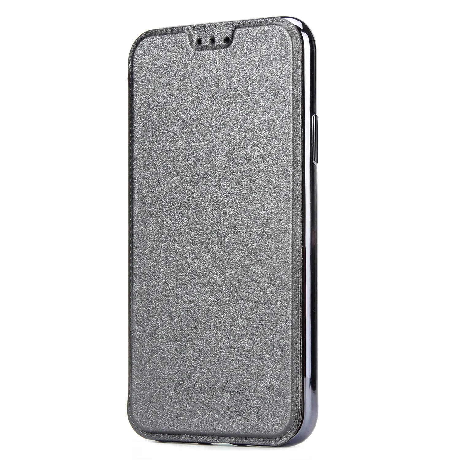 Luxury Brand For IPhone 7 Case Plating Edge Flip Case For Iphone X 6 6s 8 Plus XS Max Xr Cover Bussiness Leather Phone Cover