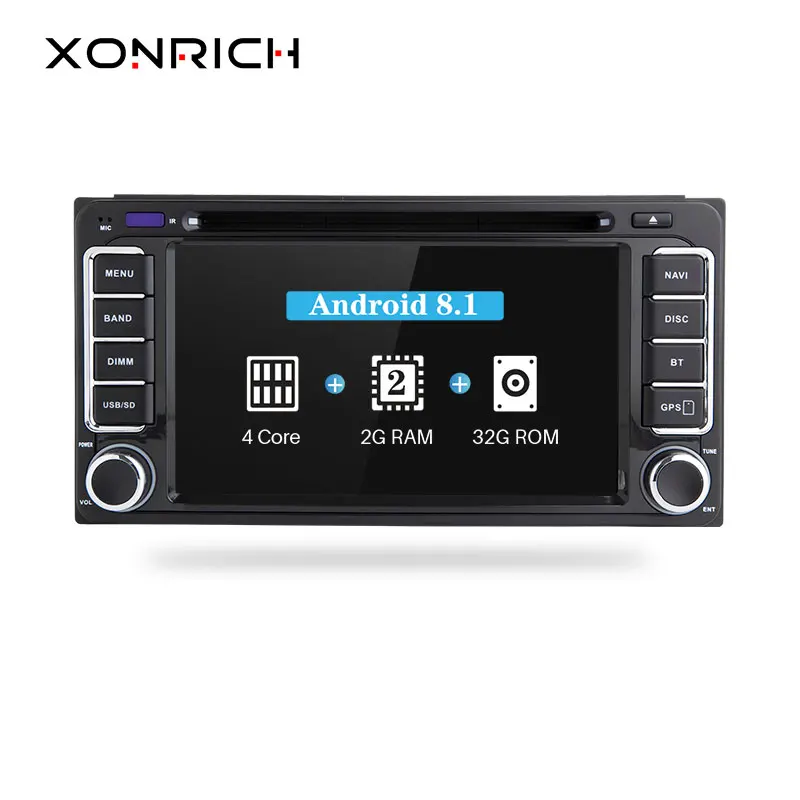 

AutoRadio 2 din Android 9.0 Car DVD Player For Toyota Land Cruiser 100 200 Corolla 150 RAV4 Hilux Prado 120 Yaris Camry 4 Runner