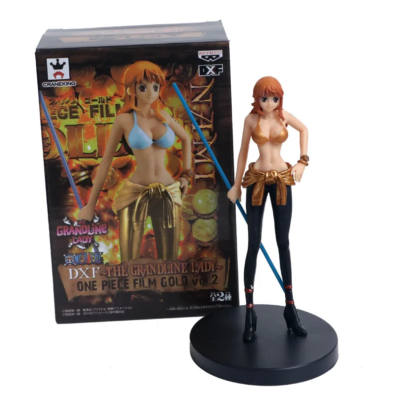 

Anime One Piece DXF The Grandline Lady Film Gold Vol.2 Nami Sexy PVC Action Figure Collectible Model Toys Doll 18cm