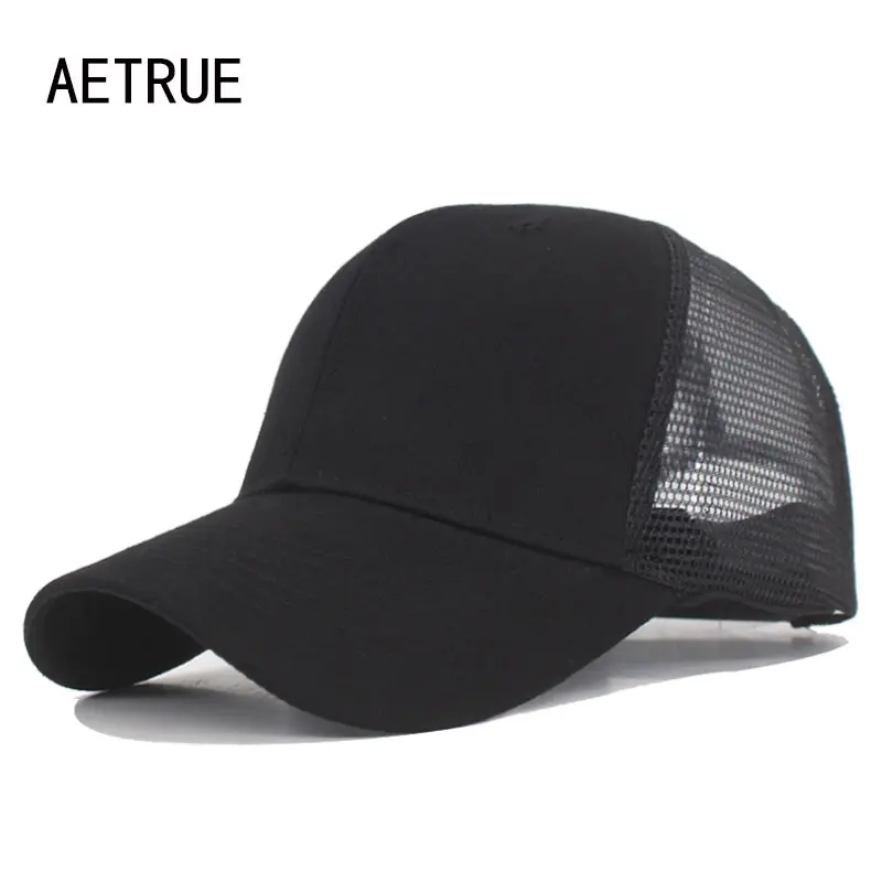 AETRUE الأزياء قبعة بيسبول الرجال Snapback قبعات شبكة العظام النساء القبعات للرجال Casquette Gorras الصلبة الورك هوب أبي قبعات بيسبول كاب