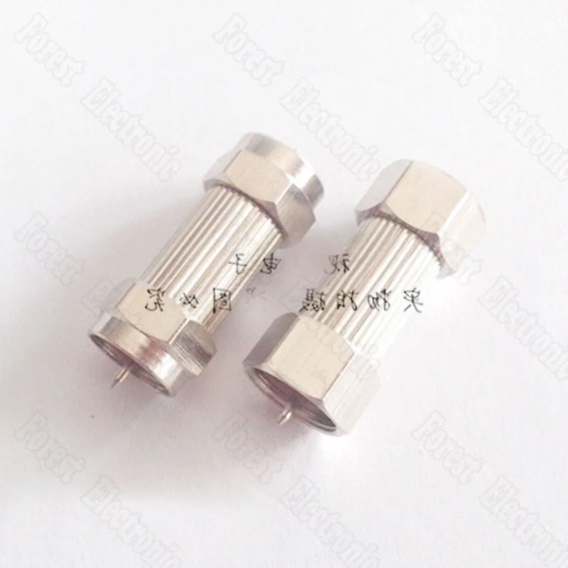 Metric&Imperial F Head Connector Male Head Double pass Connector Cable