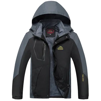 

New Spring Jackets Waterproof Hooded Coats Men Women Outerwear Army Solid Kiby's brand Casual Male Clothing Streetwear M-9XL