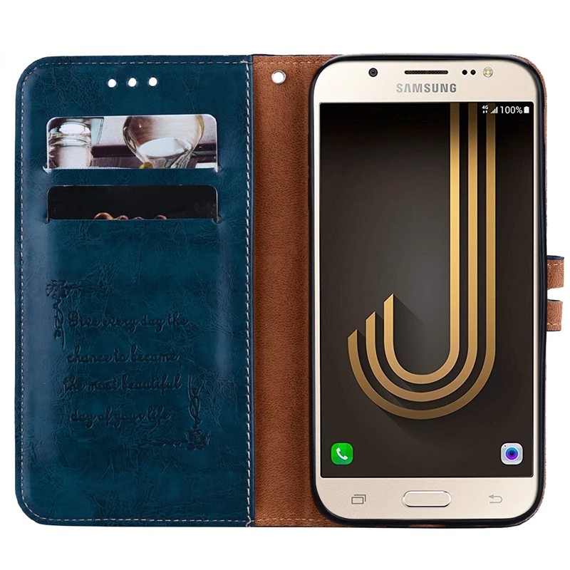 Винтажный кожаный чехол бумажник для Samsung Galaxy J3 J5 J7 2016 2017 J3PRO J5PRO J7PRO PRO NEO NXT J701Flip Cover