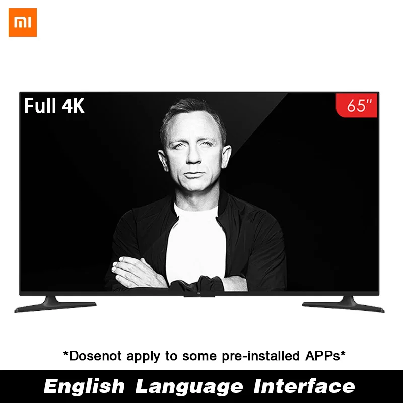 

Xiaomi Smart 4A 65 inches 3840*2160 FHD Full 4K HD Screen TV Set HDMI WIFI Ultra-thin 2GB Ram 8GB Rom Game Play Display Dolby