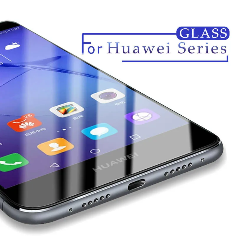 Закаленное стекло для Huawei Y5 Ii Защитная пленка Y3 Y6 2017 Pro Y7 Prime Y360|Защитные стёкла и