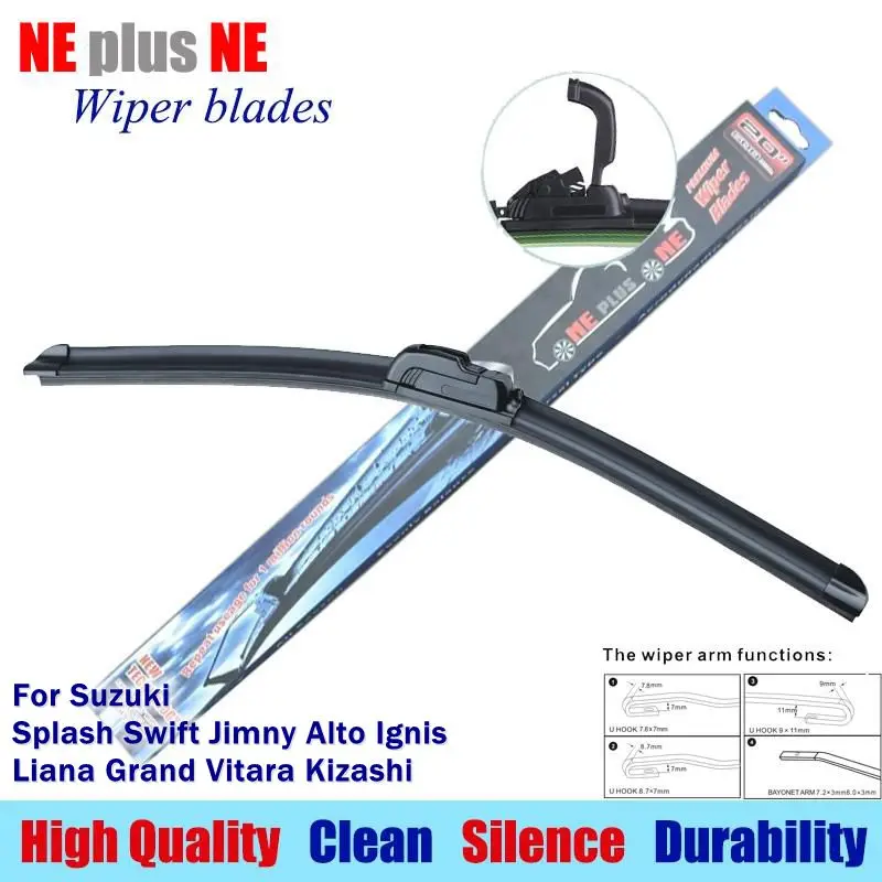 Car windscreen Wiper blades for Suzuki Splash Swift Jimny Alto Ignis Liana Grand Vitara Kizashi