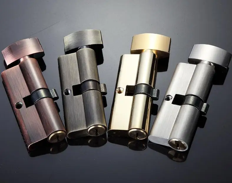 4 Colors Copper Core Anti theft door Locks Home Security Gate Door Lock Code Cylinder Hardware