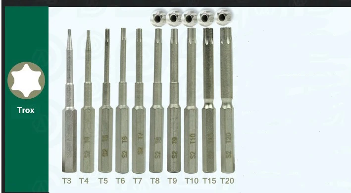 10 шт. LAOA S2 Точная отвертка Бит Torx пятиугольная треугольник U форма и Y форма биты Ремонт для Iphone, Celphone