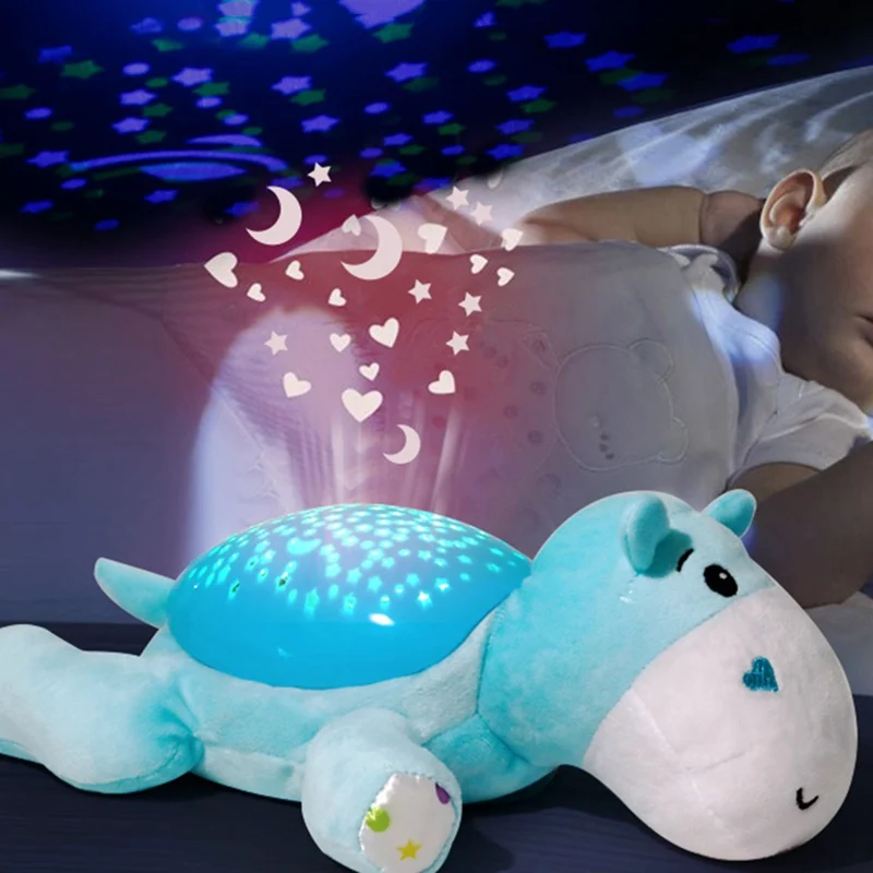 Cute Design Led Light Stars Projector Toys With Colorful Light Luminous