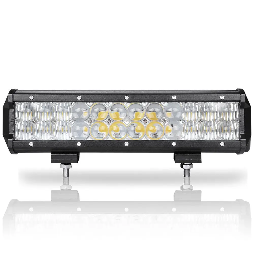 Willpower 12-Inch 72W LED Light Bar – Spot & Flood Combo Beam, 7200LM, IP67 Waterproof For Off-Road, Truck, Boat