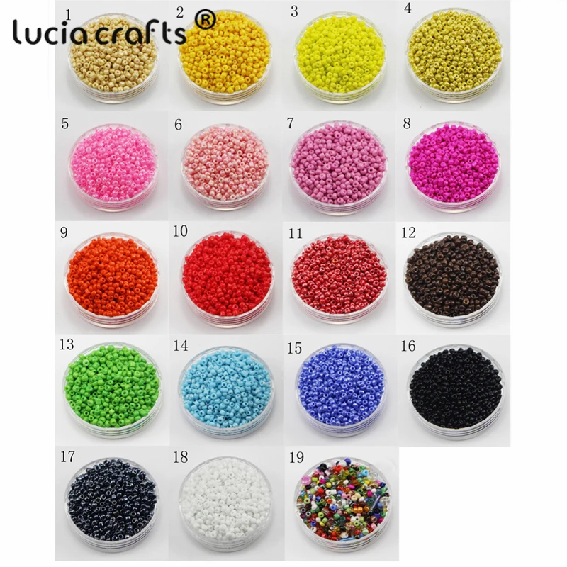 

SALE! 20g/lot 2mm Glass Seed Beads Loose Garment Beads DIY Bracelet Necklace For Jewelry Making Accessories E0903