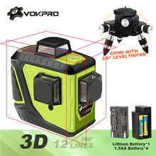 12 линий лазерный уровень 3d литиевых Батарея мощный красный лазерный наливные 360 горизонтальный и вертикальный Креста Линия может применение открытый уровень лазерный