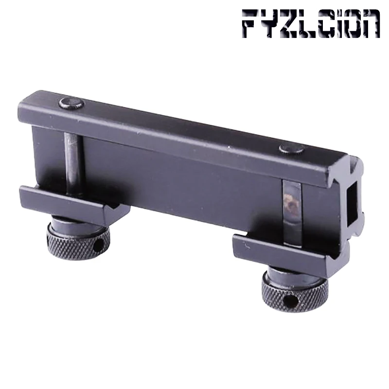 1PC 1/2 See-Thru AR Flat Top High 8 Slot Base Picatinny Railway Knitting Machine 20mm Airgun Air Rifle Hunting Accessories