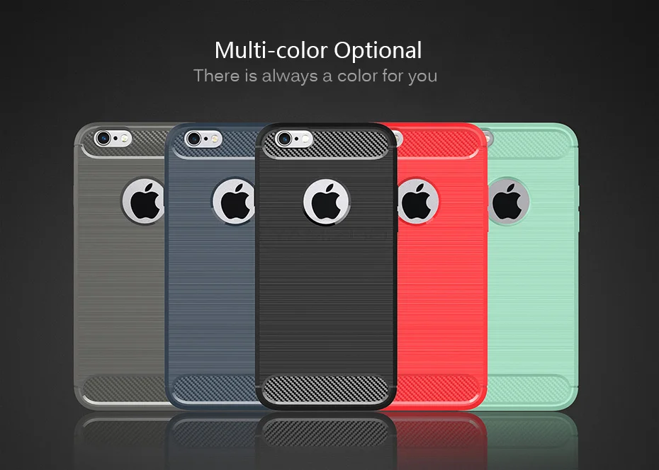 YAMIZOO For iPhone 6s Case Thin Soft Carbon Fiber Shockproof Cover Silicone Matte Phone Cases for iPhone 6 7 8 Plus X Case Coque (2)