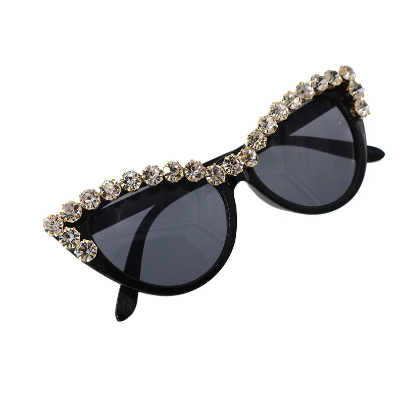 Модные женские туфли Солнцезащитные очки Cat Серебряное украшение бисером солнцезащитные очки в стиле ретро; Полусапоги с блестящими пуговицами Для мужчин солнцезащитные очки Винтаж оттенок NX